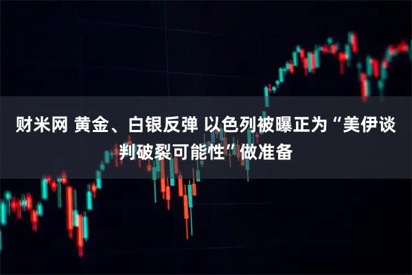 财米网 黄金、白银反弹 以色列被曝正为“美伊谈判破裂可能性”做准备